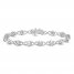 Diamond Bracelet 1/10 ct tw Round-cut Sterling Silver