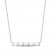 Lab-Created Opal Dainty Bar Necklace Sterling Silver 18"