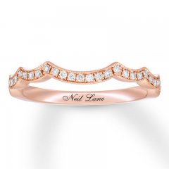 Neil Lane Wedding Band 1/6 ct tw Diamonds 14K Rose Gold