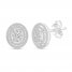 Diamond Earrings 1-1/2 ct tw Round-cut 14K White Gold