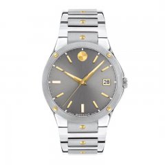 Movado S.E. Stainless Steel Two-Tone Men's Watch 607514