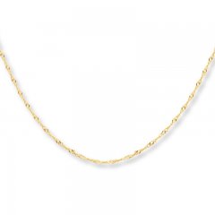 Singapore Chain Necklace 10K Yellow Gold 30" Length