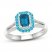 Topaz & Diamond Ring 1/8 ct tw 10K White Gold