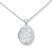 Oval Floral Locket Necklace Sterling Silver