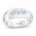 Men's First Light Diamond Wedding Band 5/8 ct tw Round-cut 14K White Gold