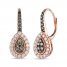 Le Vian Diamond Dangle Earrings 3/4 ct tw 14K Strawberry Gold