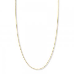 Adjustable 22" Sparkling Chain 14K Yellow Gold Appx. 1.15mm