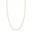 Adjustable 22" Sparkling Chain 14K Yellow Gold Appx. 1.15mm