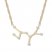 Sagittarius Zodiac Necklace 1/6 ct tw Diamonds 10K Yellow Gold