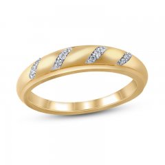 Diamond Wedding Band 1/20 ct tw 10K Yellow Gold