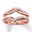 Diamond Enhancer Ring 1/4 ct tw Round-cut 14K Rose Gold