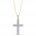 Diamond Cross Necklace 1/2 ct tw 10K White Gold