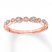 Diamond Wedding Band 1/15 ct tw Round-cut 10K Rose Gold