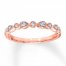 Diamond Wedding Band 1/15 ct tw Round-cut 10K Rose Gold