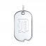 MLB Detroit Tigers Dog Tag Sterling Silver