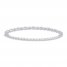 Diamond Bangle 1/5 ct tw Round-cut Sterling Silver