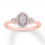 Diamond Ring 1/6 ct tw Round-cut 10K Rose Gold