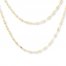 Double-Strand Singapore Chain Necklace 14K Yellow Gold