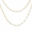 Double-Strand Singapore Chain Necklace 14K Yellow Gold