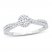 Diamond Engagement Ring 3/4 ct tw Round-cut 14K White Gold