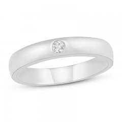 Diamond Anniversary Ring 1/20 ct tw Round-cut 10K White Gold