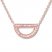 Diamond Geometric Necklace 1/10 ct tw Round-cut 10K Rose Gold