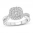 Diamond Engagement Ring 1/2 ct tw Round-cut 10K White Gold