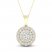 Multi-Diamond Necklace 1 ct tw Round-Cut 10K Yellow Gold 18"