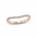 Monique Lhuillier Bliss Diamond Contour Wedding Band 1/4 ct tw Round-cut 18K Rose Gold