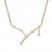 Virgo Zodiac Necklace 1/10 ct tw Diamonds 10K Yellow Gold