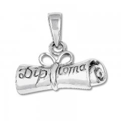 Diploma Charm Sterling Silver