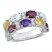 Multi-Gemstone Ring Sterling Silver