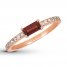 Le Vian Garnet Ring 1/4 ct tw Diamonds 14K Strawberry Gold