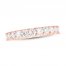 Leo Diamond Anniversary Band 7/8 ct tw Round-cut 14K Rose Gold