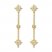 Diamond Star Earrings 1/5 ct tw Round-cut 10K Yellow Gold