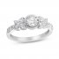 Diamond Ring 3/4 ct tw 10K White Gold