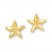 Starfish Earrings 14K Yellow Gold