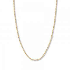 22" Textured Rope Chain 14K Yellow Gold Appx. 2.3mm