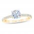 First Light Diamond Engagement Ring 5/8 ct tw Round-cut 14K Yellow Gold