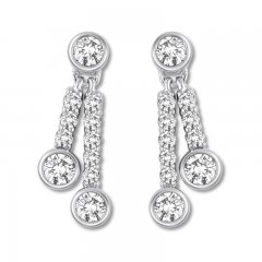 Ever Us Diamond Earrings 5/8 ct tw Round-cut 14K White Gold