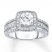 Diamond Engagement Ring 1-1/2 ct tw Round-cut 14K White Gold