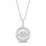 Unstoppable Love Diamond Necklace 1/4 ct tw 10K White Gold 19"