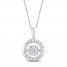 Unstoppable Love Diamond Necklace 1/4 ct tw 10K White Gold 19"