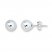 Ball Stud Earrings 6mm 14K White Gold