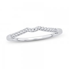 Diamond Wedding Band 1/15 ct tw Round-cut 14K White Gold