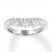 Leo Diamond Anniversary Band 1/2 ct tw Round 14K White Gold