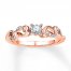 Diamond Ring 1/10 ct tw Round-cut 10K Rose Gold