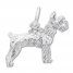 Schnauzer Dog Charm Sterling Silver