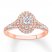 Diamond Engagement Ring 5/8 ct tw Round-cut 14K Rose Gold