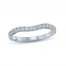 Monique Lhuillier Bliss Diamond Contour Wedding Band 1/3 ct tw Round-cut 18K White Gold